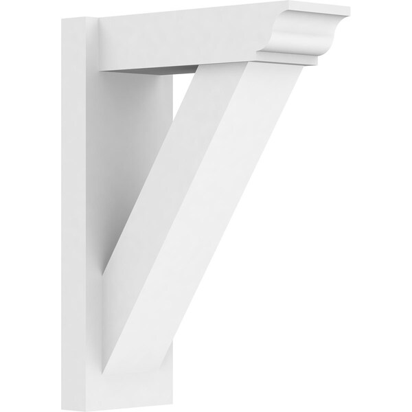 Ekena Millwork Traditional Architectural Grade PVC Outlooker with Traditional Ends, 7"W X 16"D X 22"H OUTP07X16X22TRA01 - main
